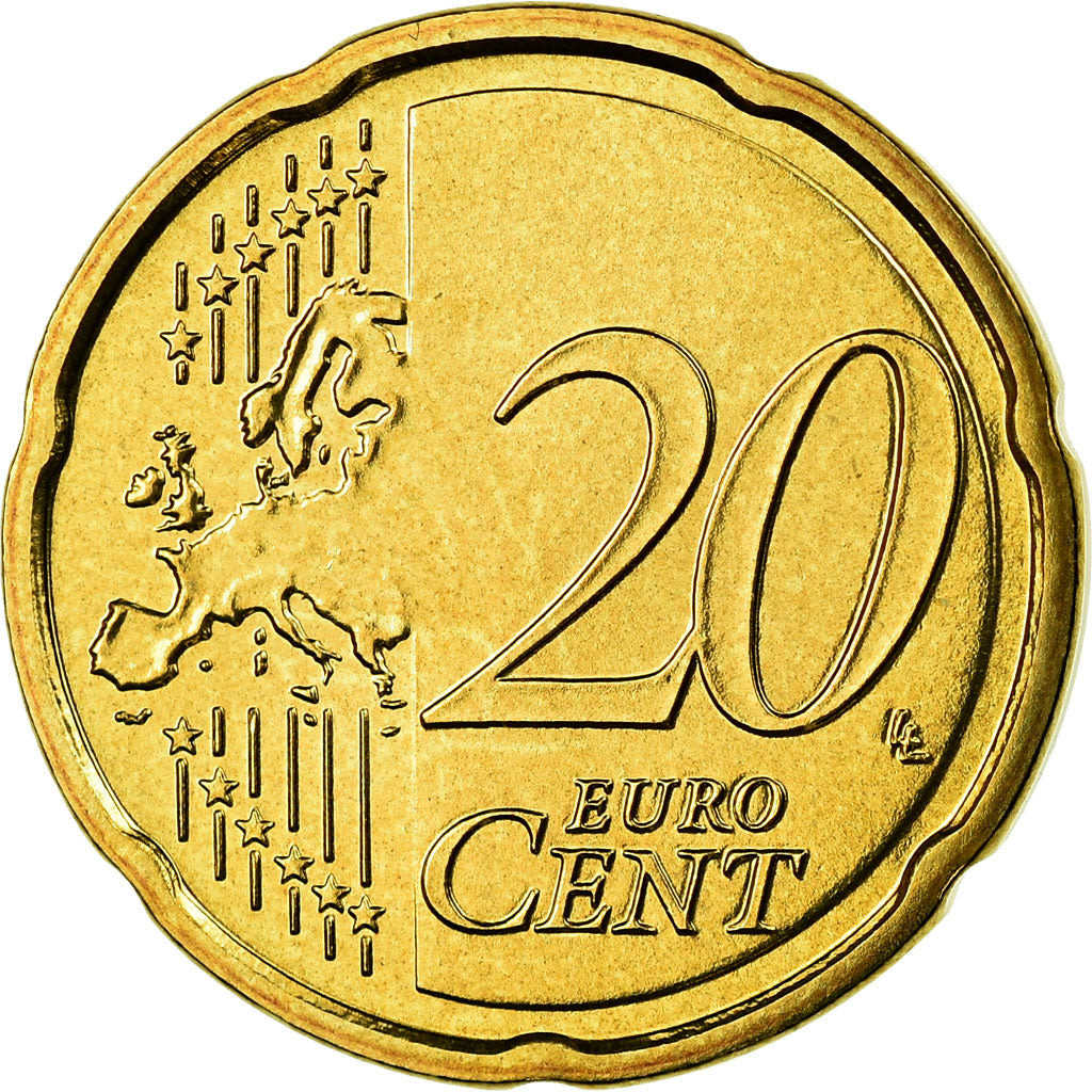 GERMANIA - REPUBBLICA FEDERALE, 20 Euro Cent, 2008, FDC, Ottone, KM:255