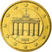 GERMANY - FEDERAL REPUBLIC, 50 Euro Cent, 2008, MS(65-70), Brass, KM:256