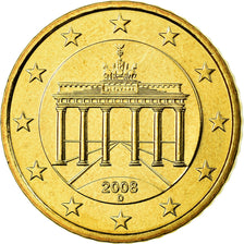 GERMANIA - REPUBBLICA FEDERALE, 50 Euro Cent, 2008, FDC, Ottone, KM:256