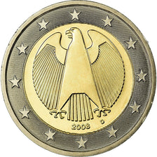 GERMANY - FEDERAL REPUBLIC, 2 Euro, 2008, MS(65-70), Bi-Metallic, KM:258