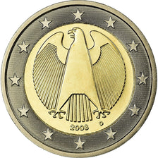 GERMANY - FEDERAL REPUBLIC, 2 Euro, 2008, MS(65-70), Bi-Metallic, KM:258