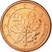 République fédérale allemande, Euro Cent, 2008, FDC, Copper Plated Steel