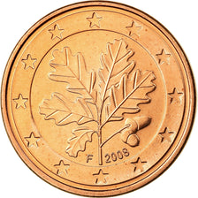 République fédérale allemande, 5 Euro Cent, 2008, FDC, Copper Plated Steel