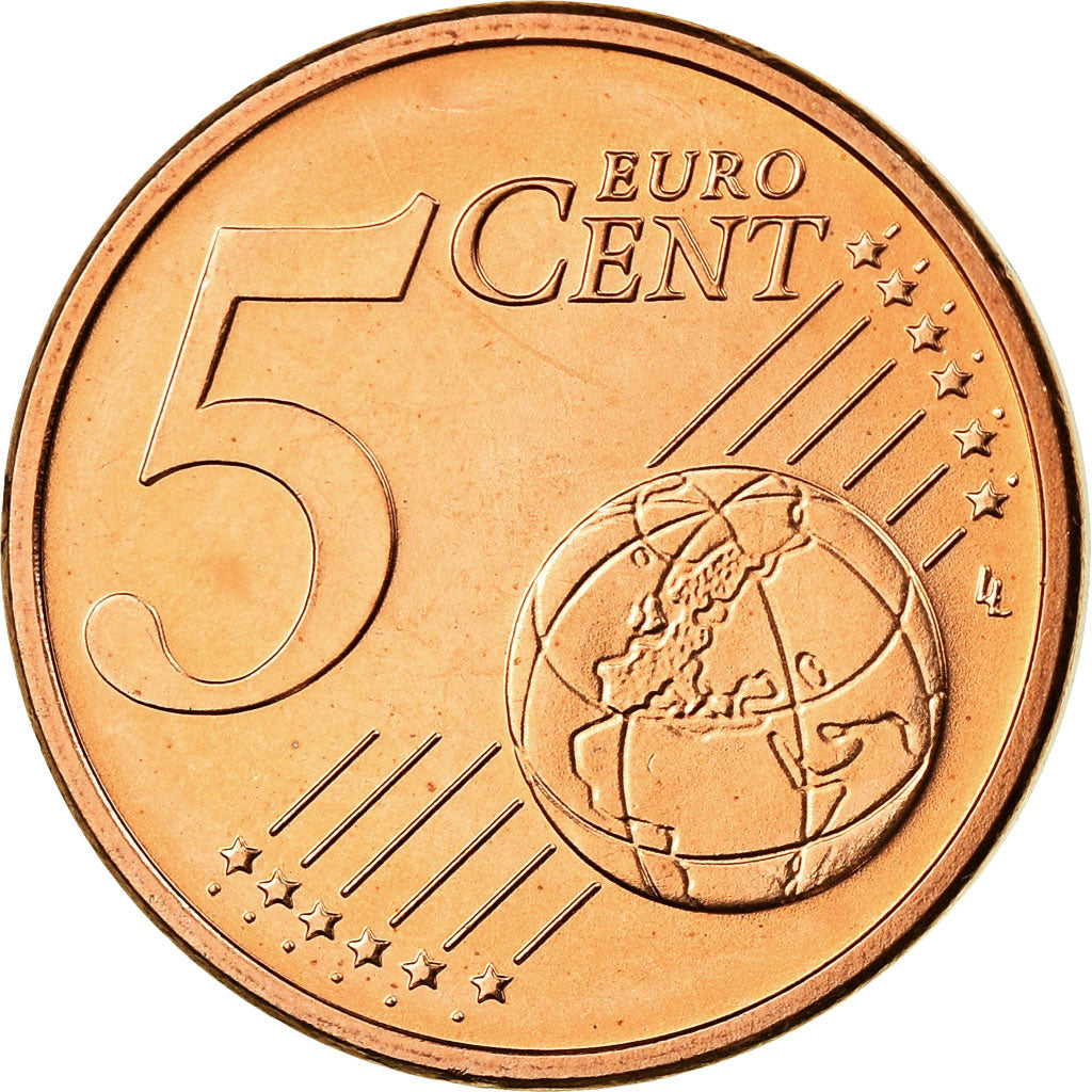 République fédérale allemande, 5 Euro Cent, 2008, FDC, Copper Plated Steel