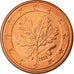 République fédérale allemande, 5 Euro Cent, 2008, FDC, Copper Plated Steel