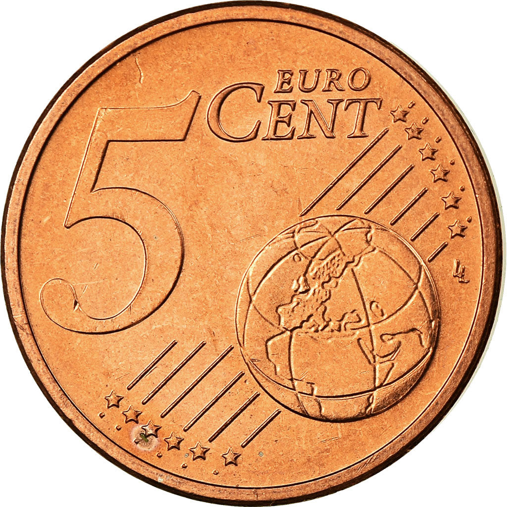 République fédérale allemande, 5 Euro Cent, 2008, FDC, Copper Plated Steel