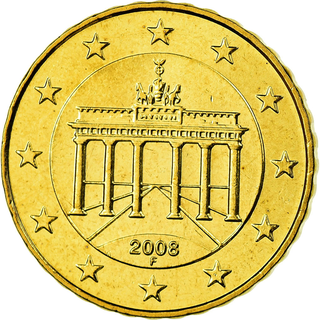 GERMANIA - REPUBBLICA FEDERALE, 10 Euro Cent, 2008, FDC, Ottone, KM:254