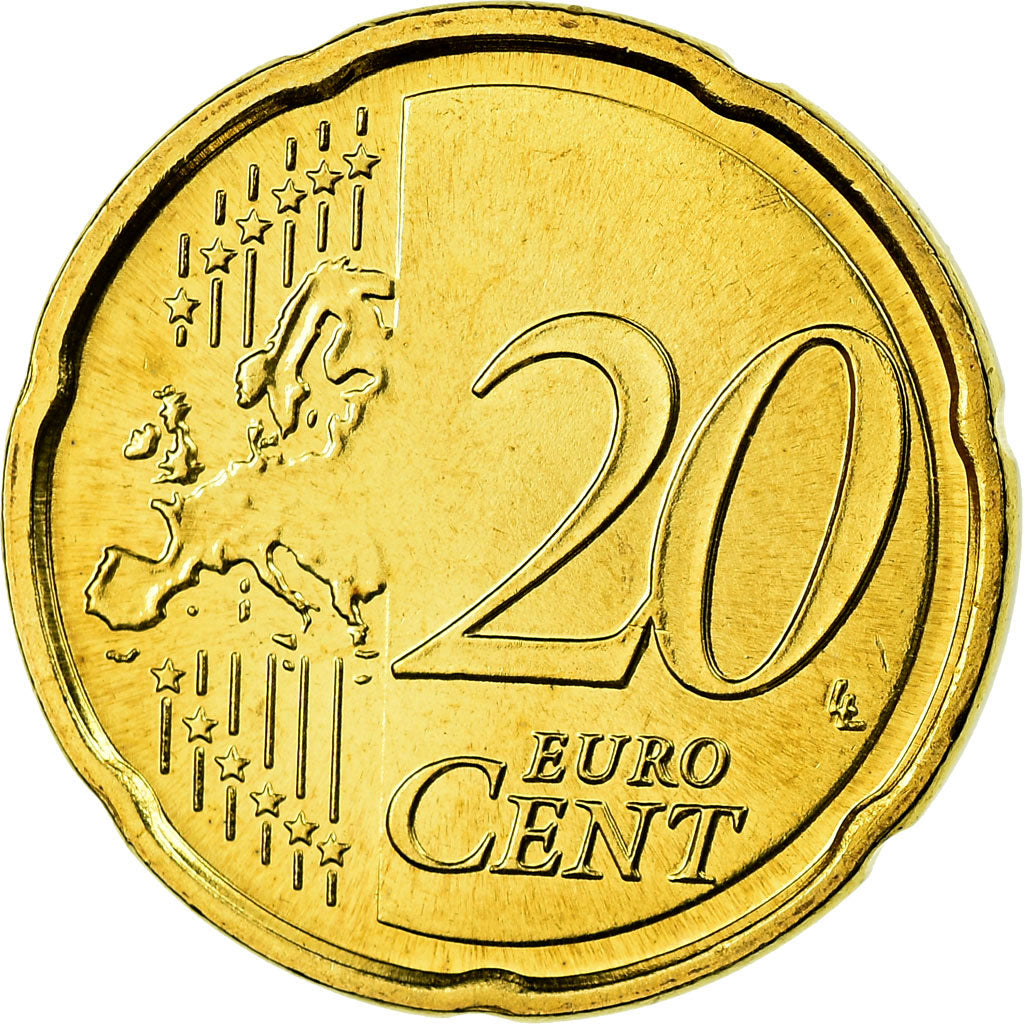 GERMANIA - REPUBBLICA FEDERALE, 20 Euro Cent, 2008, FDC, Ottone, KM:255