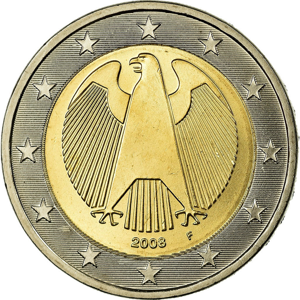 GERMANY - FEDERAL REPUBLIC, 2 Euro, 2008, MS(65-70), Bi-Metallic, KM:258