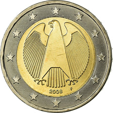 GERMANY - FEDERAL REPUBLIC, 2 Euro, 2008, MS(65-70), Bi-Metallic, KM:258