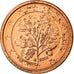 République fédérale allemande, Euro Cent, 2008, FDC, Copper Plated Steel