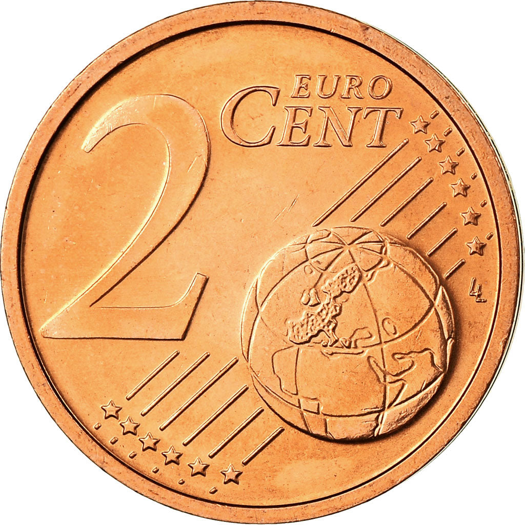 GERMANIA - REPUBBLICA FEDERALE, 2 Euro Cent, 2008, FDC, Acciaio placcato rame