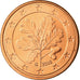 République fédérale allemande, 5 Euro Cent, 2008, FDC, Copper Plated Steel