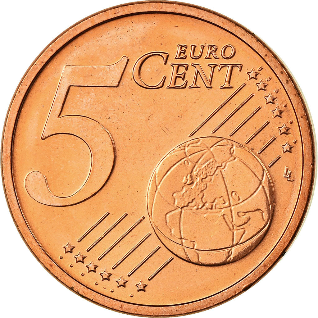 République fédérale allemande, 5 Euro Cent, 2008, FDC, Copper Plated Steel