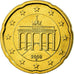 République fédérale allemande, 20 Euro Cent, 2008, FDC, Laiton, KM:255