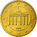 GERMANY - FEDERAL REPUBLIC, 50 Euro Cent, 2008, MS(65-70), Brass, KM:256