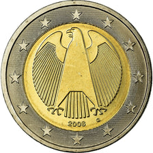 GERMANY - FEDERAL REPUBLIC, 2 Euro, 2008, MS(65-70), Bi-Metallic, KM:258