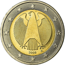 République fédérale allemande, 2 Euro, 2008, FDC, Bi-Metallic, KM:258