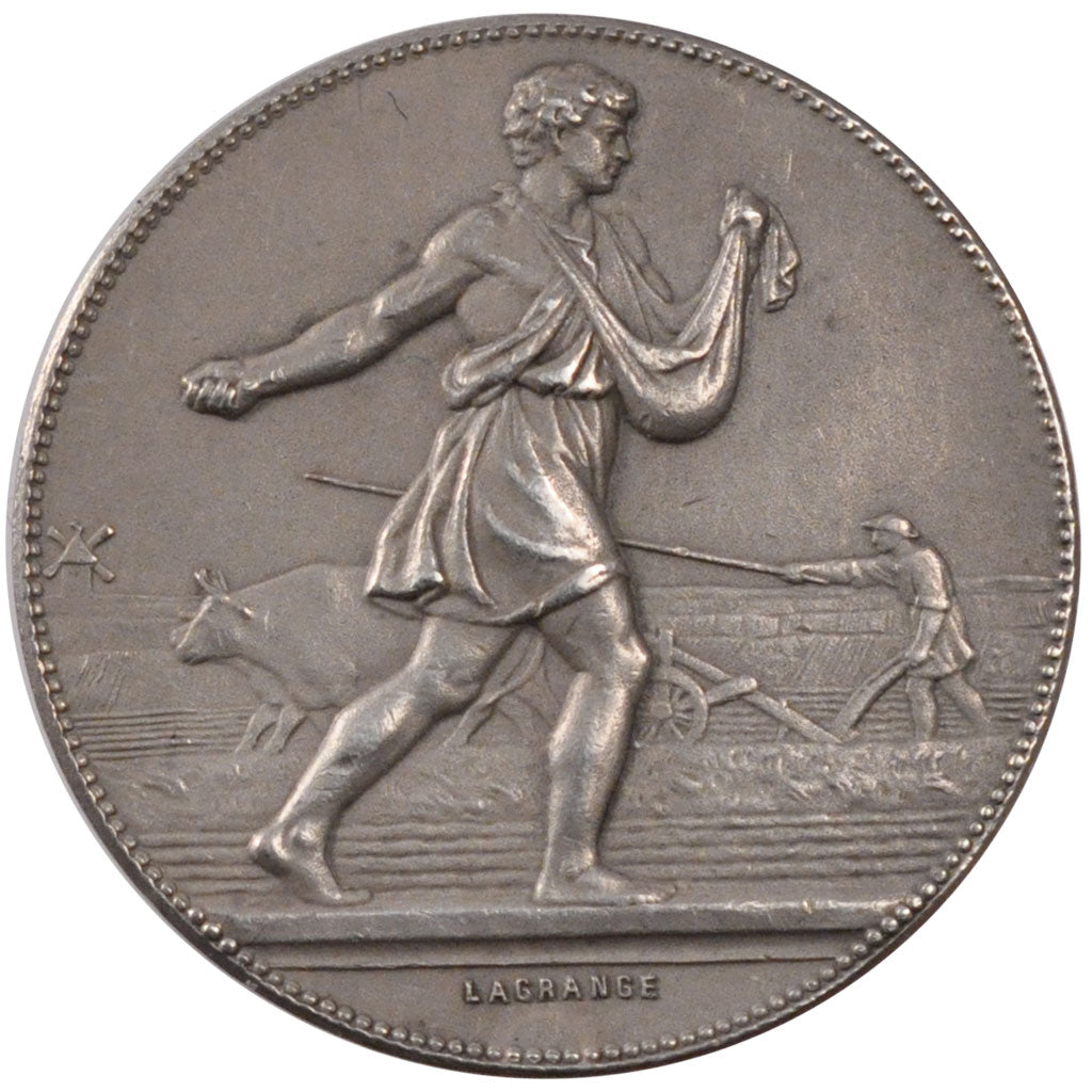France, Savings Bank, Token, EF(40-45), Silver, Jacqmin #58, 10.35