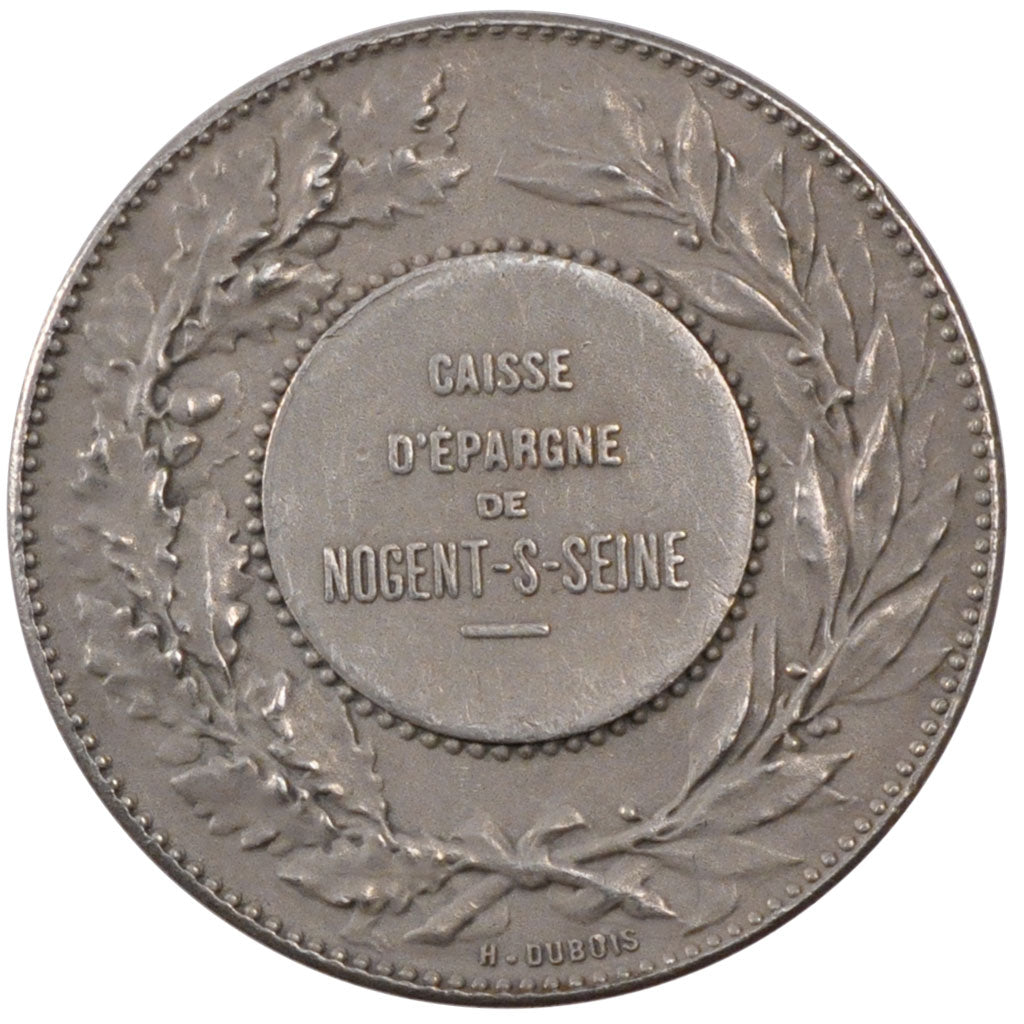France, Savings Bank, Token, EF(40-45), Silver, Jacqmin #58, 10.35