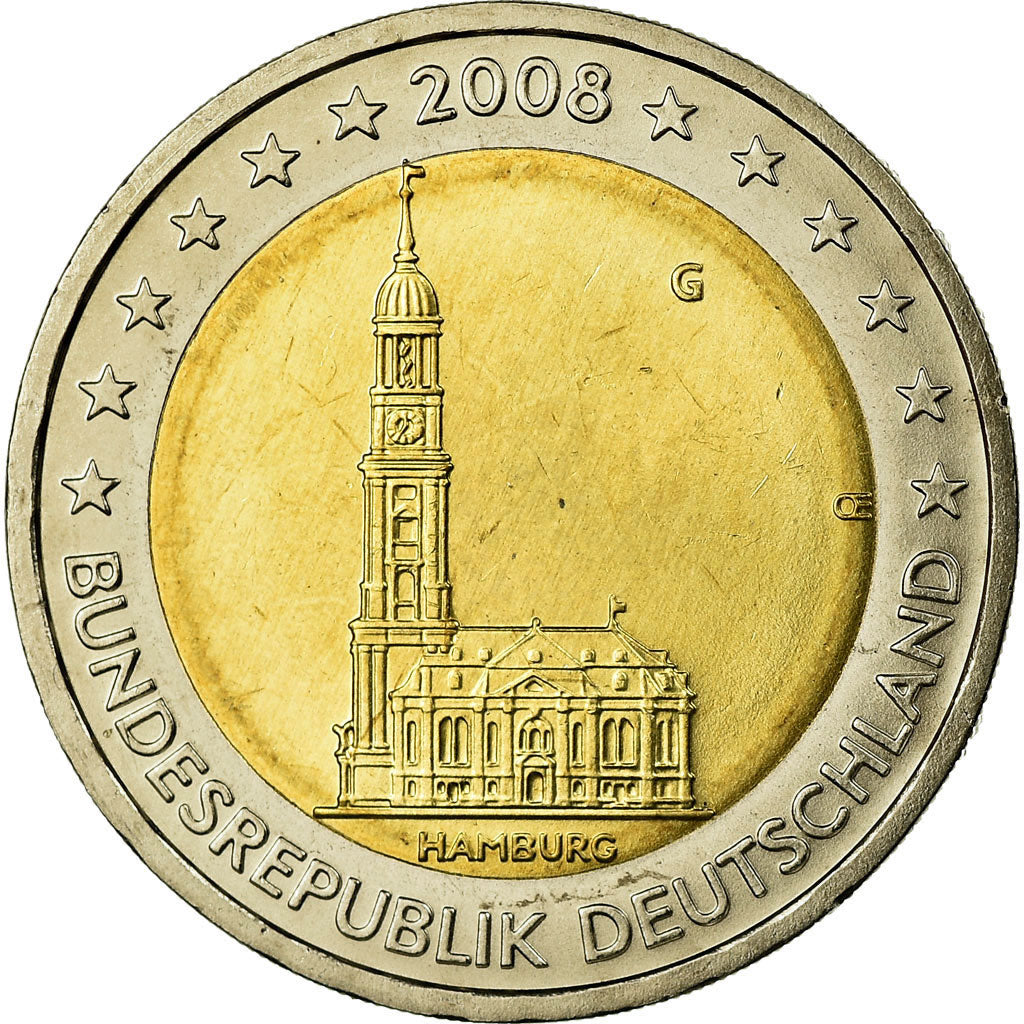 Bundesrepublik Deutschland, 2 Euro, 2008, STGL, Bi-Metallic, KM:261