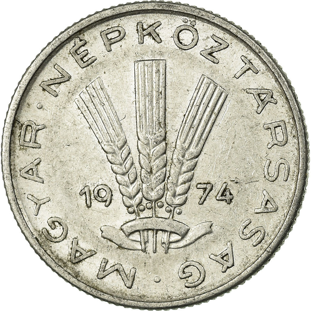 Munten, Hongarije, 20 Fillér, 1974, Budapest, ZF, Aluminium, KM:573