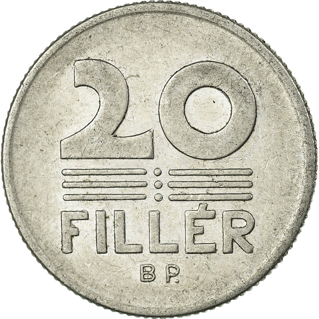 Munten, Hongarije, 20 Fillér, 1974, Budapest, ZF, Aluminium, KM:573
