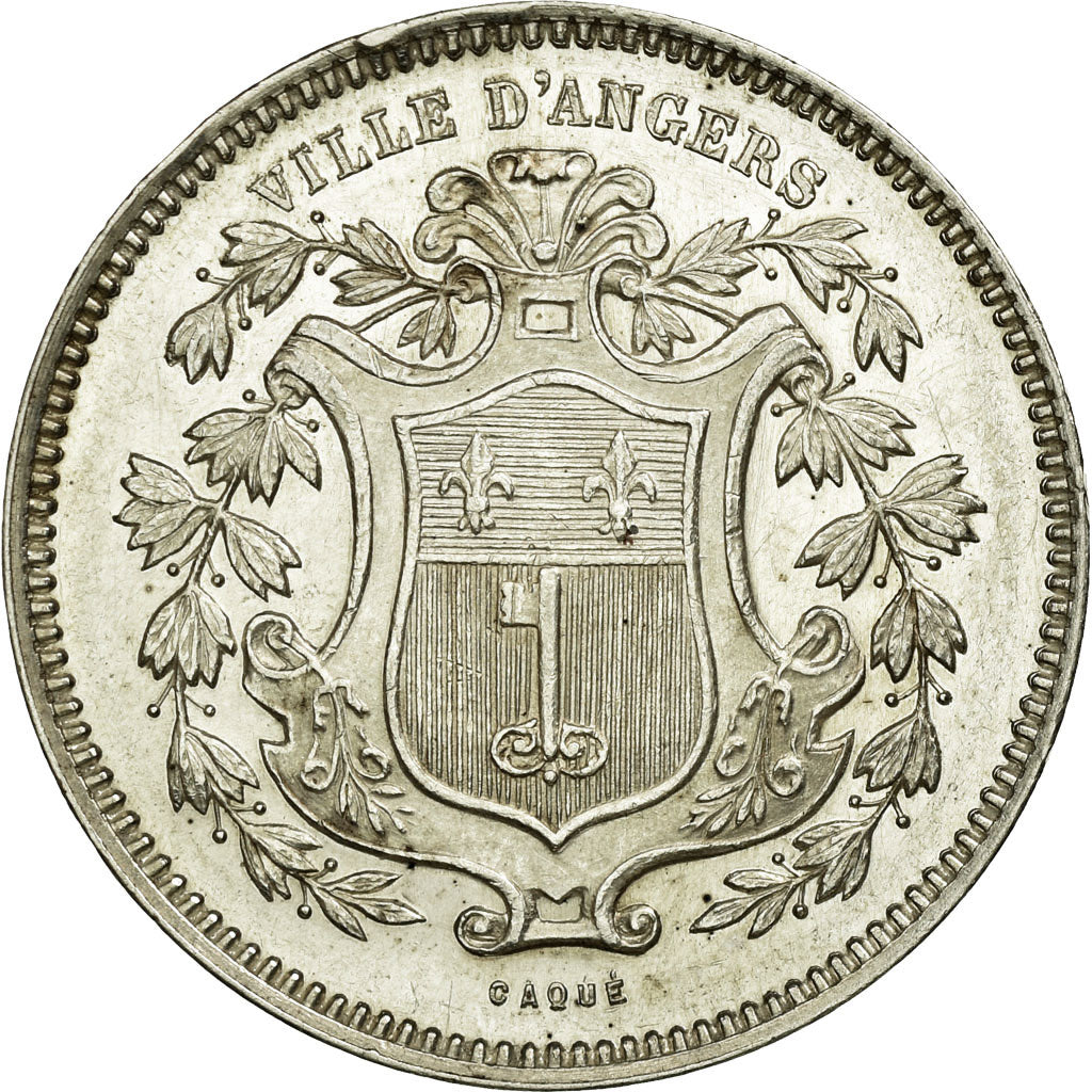 France, Token, Savings Bank, MS(60-62), Silver, Jacqmin:2