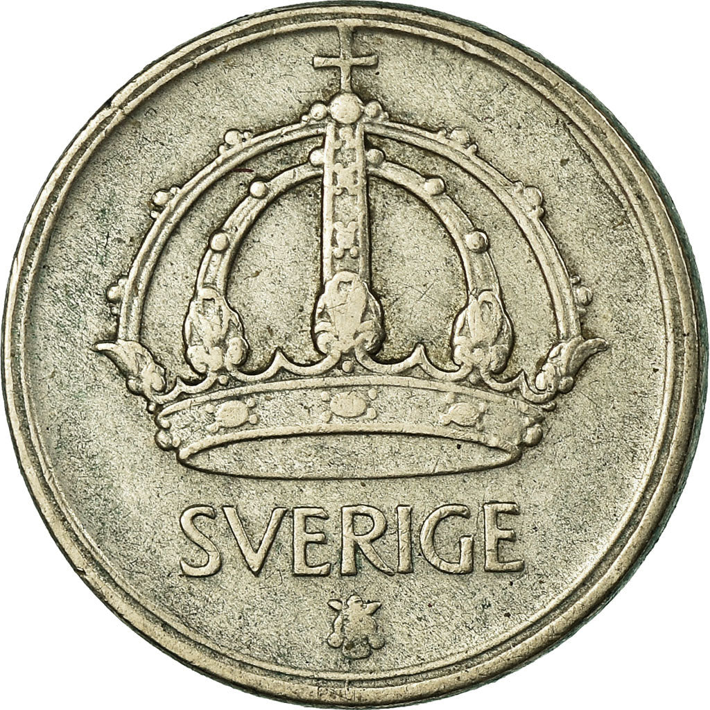 Münze, Schweden, Gustaf V, 25 Öre, 1943, SS, Silber, KM:816