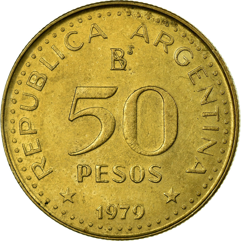 Coin, Argentina, 50 Pesos, 1979, EF(40-45), Aluminum-Bronze, KM:83