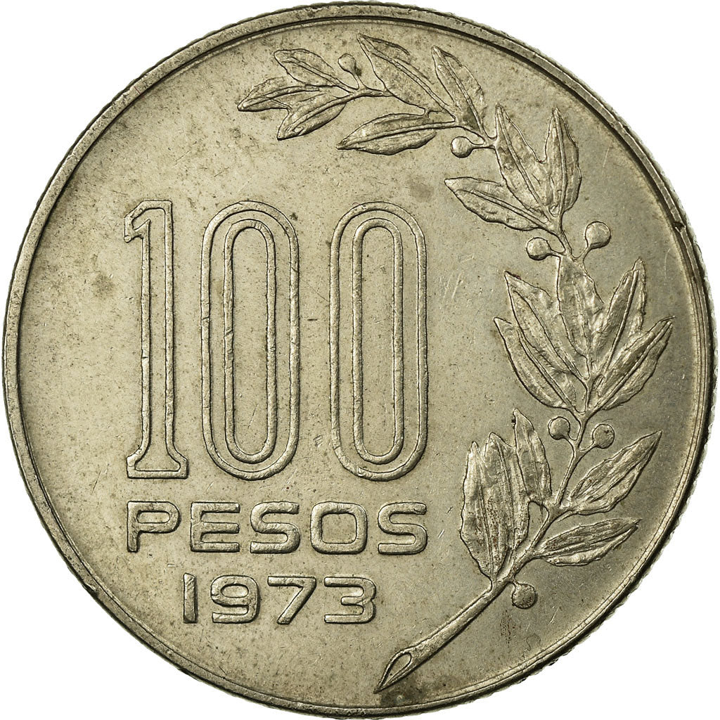 Coin, Uruguay, 100 Pesos, 1973, Mexico City, EF(40-45), Copper-Nickel-Zinc