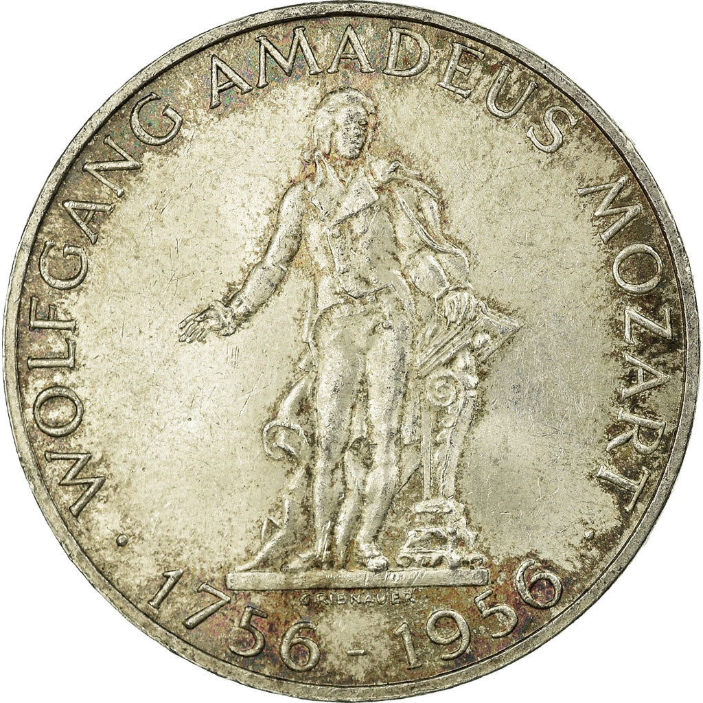 Coin, Austria, 25 Schilling, 1956, EF(40-45), Silver, KM:2881