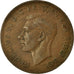 Moneda, Australia, George VI, Penny, 1952, MBC, Bronce, KM:43
