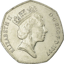 Coin, Great Britain, Elizabeth II, 20 Pence, 1997, AU(55-58), Copper-nickel