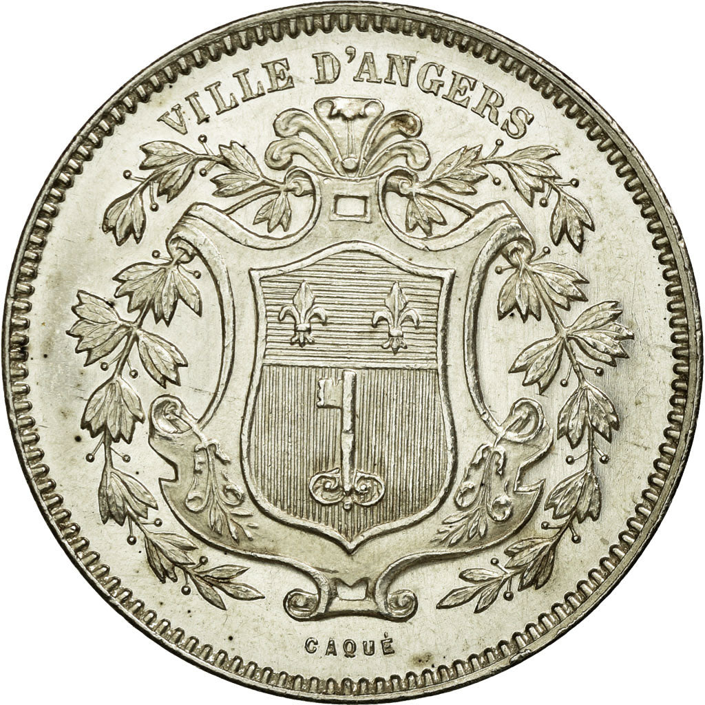 France, Token, Savings Bank, MS(60-62), Silver, Jacqmin:2