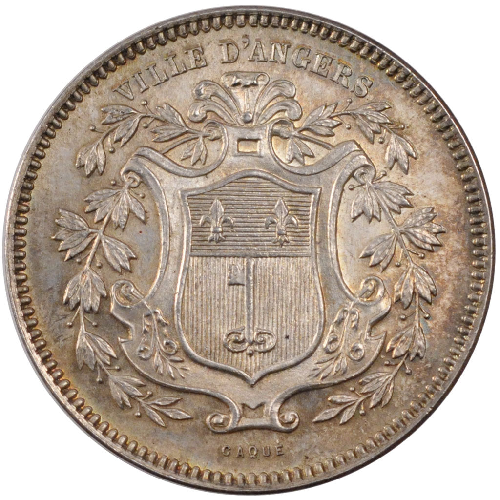 France, Savings Bank, Token, MS(60-62), Silver, Jacqmin #2, 13.87