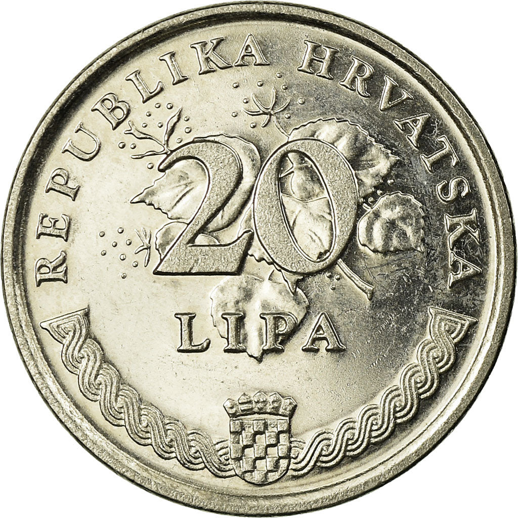 Coin, Croatia, 20 Lipa, 1994, EF(40-45), Nickel plated steel, KM:17