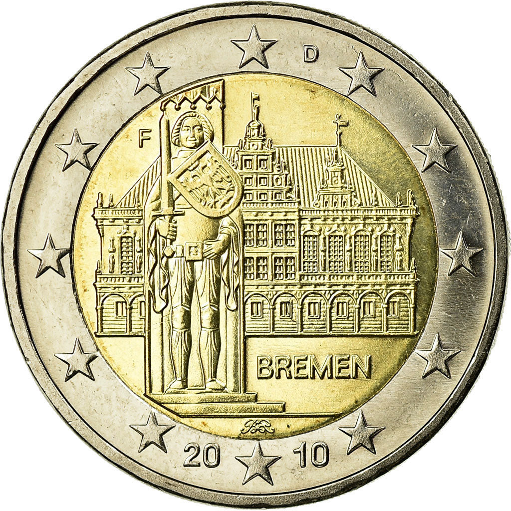 République fédérale allemande, 2 Euro, 2010, SUP, Bi-Metallic, KM:285