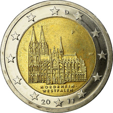 ALEMANHA - REPÚBLICA FEDERAL, 2 Euro, 2011, AU(55-58), Bimetálico, KM:293