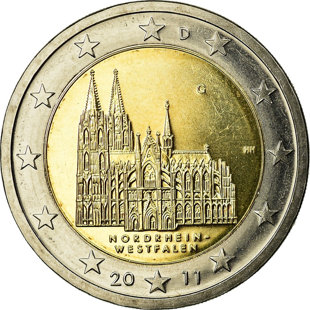 GERMANIA - REPUBBLICA FEDERALE, 2 Euro, 2011, SPL-, Bi-metallico, KM:293