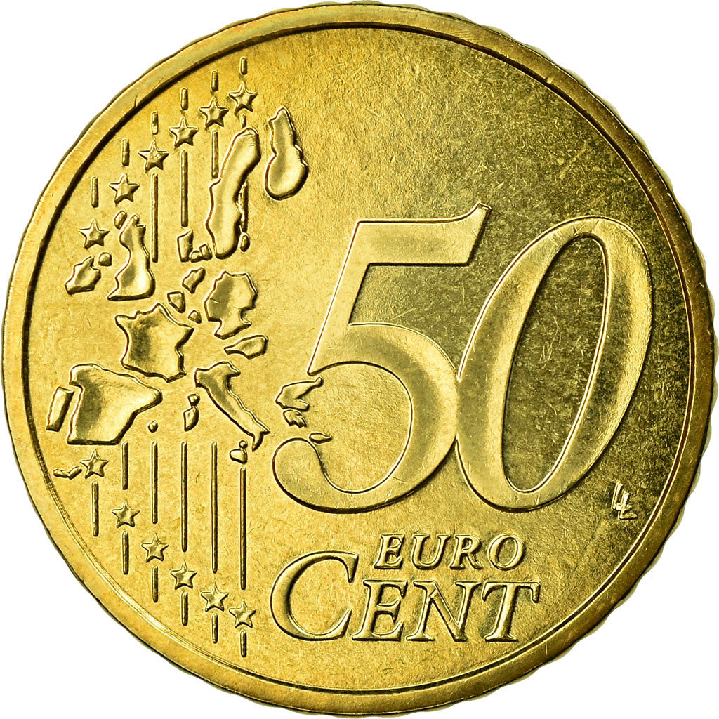 Francia, 50 Euro Cent, 2003, SPL, Ottone, KM:1287