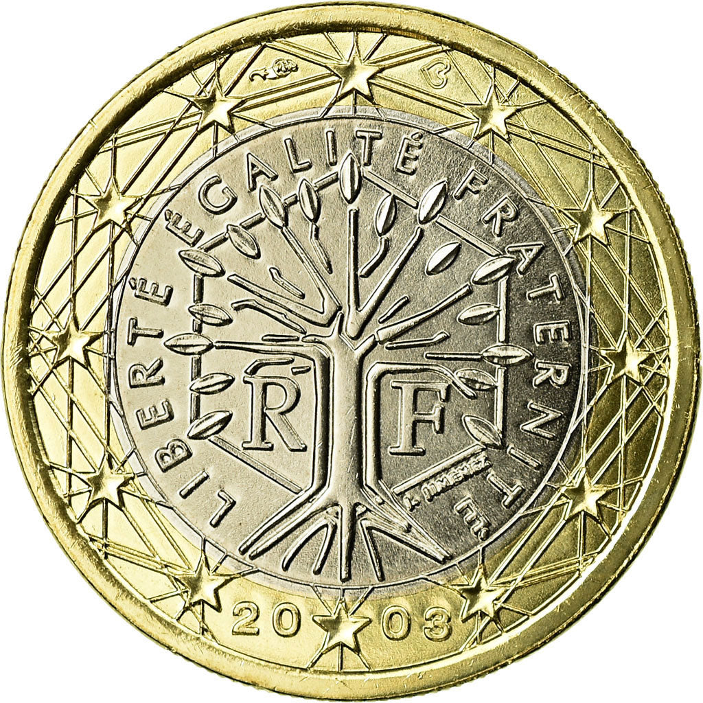 France, Euro, 2003, SPL, Bi-Metallic, KM:1288