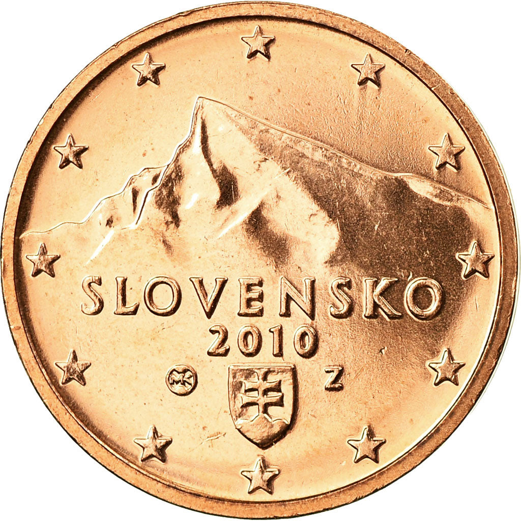 Slovacchia, 2 Euro Cent, 2010, SPL, Acciaio placcato rame, KM:96