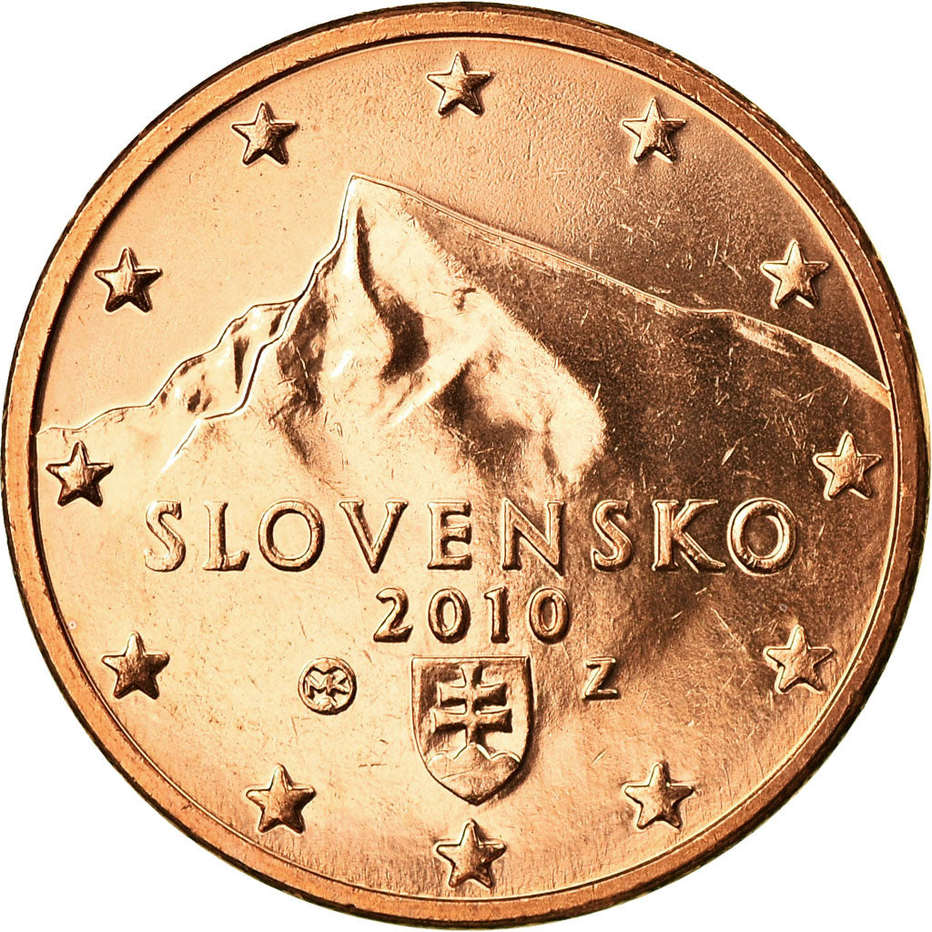 Slovacchia, 5 Euro Cent, 2010, SPL, Acciaio placcato rame, KM:97