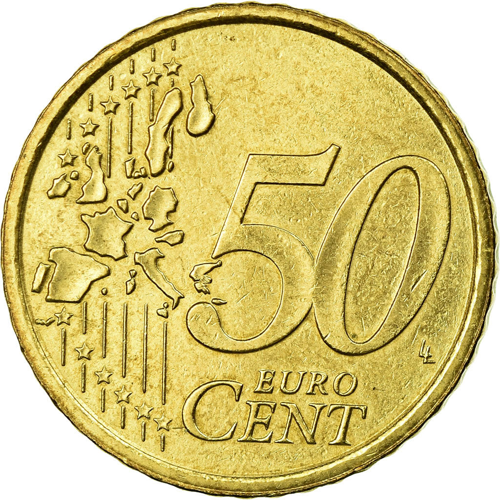 San Marino, 50 Euro Cent, 2002, AU(55-58), Brass, KM:445