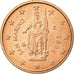 San Marino, 2 Euro Cent, 2004, SUP, Copper Plated Steel, KM:441
