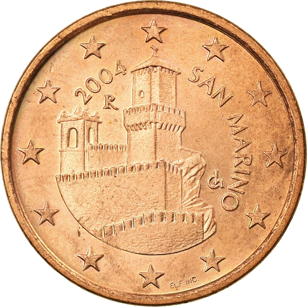 San Marino, 5 Euro Cent, 2004, SUP, Copper Plated Steel, KM:442