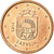Letónia, Euro Cent, 2014, AU(55-58), Aço Cromado a Cobre, KM:150