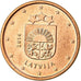 Lettonia, Euro Cent, 2014, SPL-, Acciaio placcato rame, KM:150