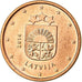 Łotwa, Euro Cent, 2014, Stuttgart, AU(55-58), Miedź platerowana stalą, KM:150
